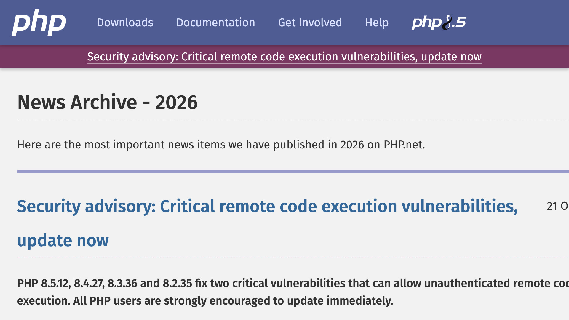 PHP’de iki kritik açık: sunucuları hemen güncelleyin
