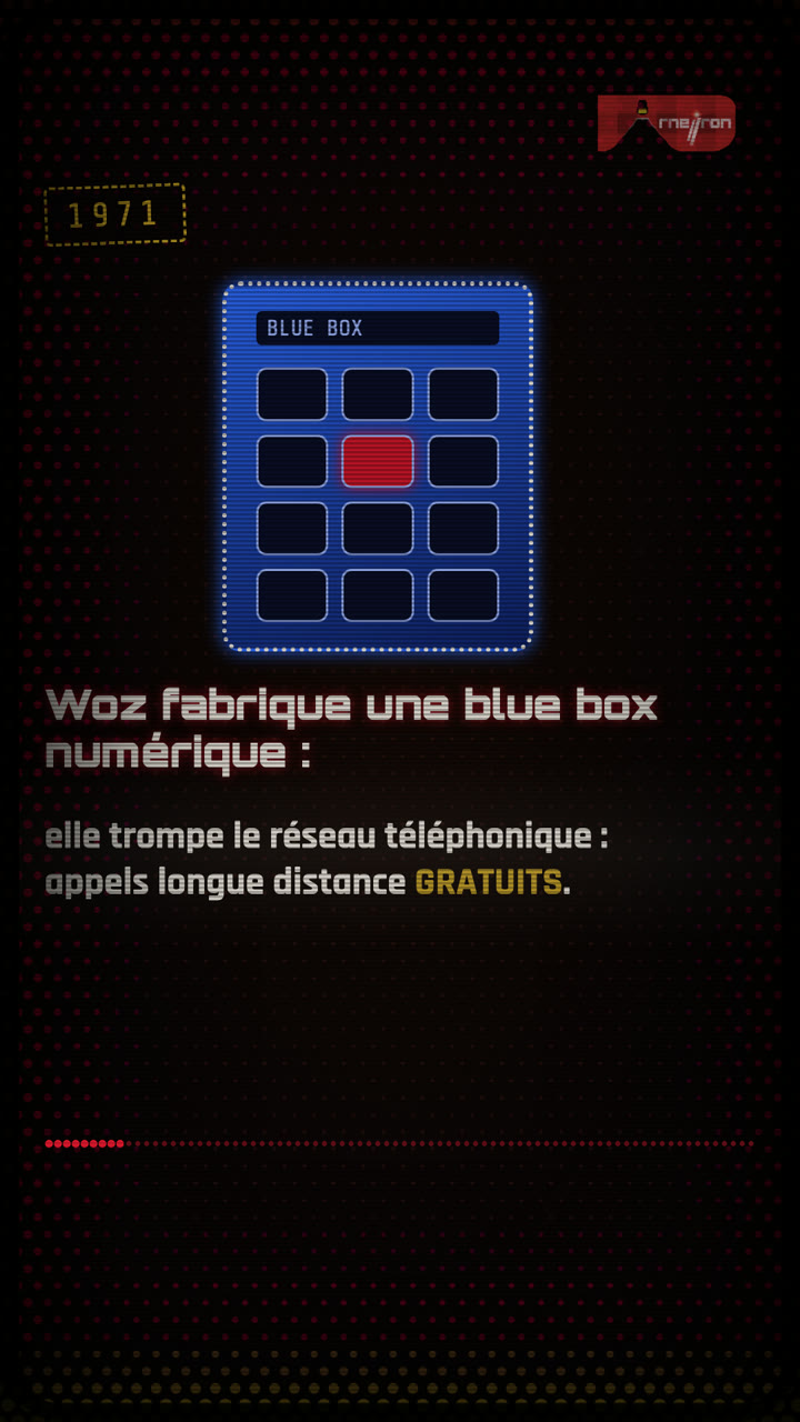 La blue box de 1971, extraite de notre short. Illustration uniquement, aucun appareil fonctionnel.